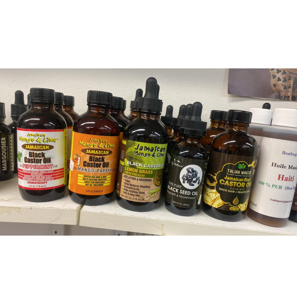 Huile Castor oil peppermint